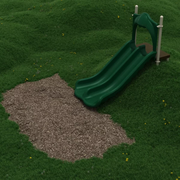 4 Foot Double Straight Embankment Slide