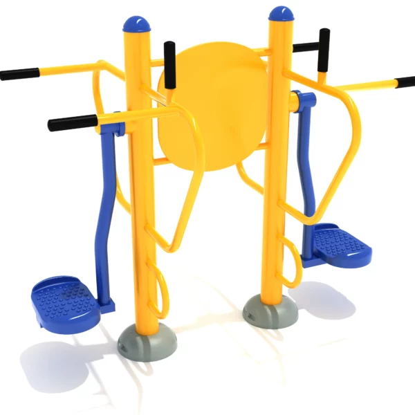 Double Station Pendulum Swing With Leg Lift